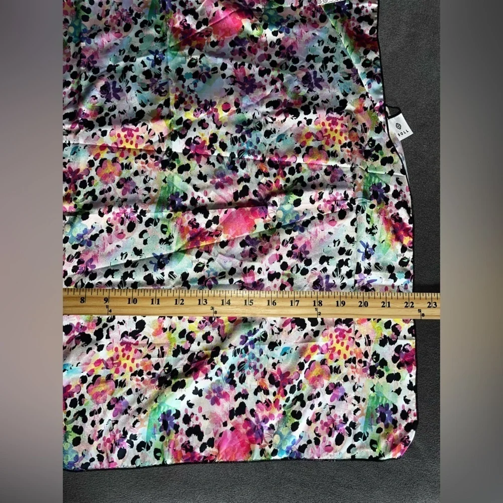 NWT DOLL Swimwear Wildflower Silk Head Scarf OS Bandana Vacation Animal Print - Picture 8 of 8